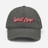 Retro Script Distressed Hat  Retro Script Distressed Hat