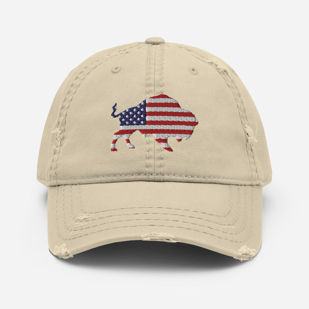 Distressed Hat - American Buffalo Distressed Hat - American Buffalo