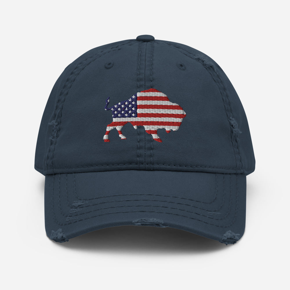 Distressed Hat - American Buffalo Distressed Hat - American Buffalo