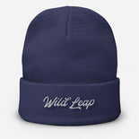 Embroidered Beanie - Wild Leap Retro Script Embroidered Beanie - Wild Leap Retro Script