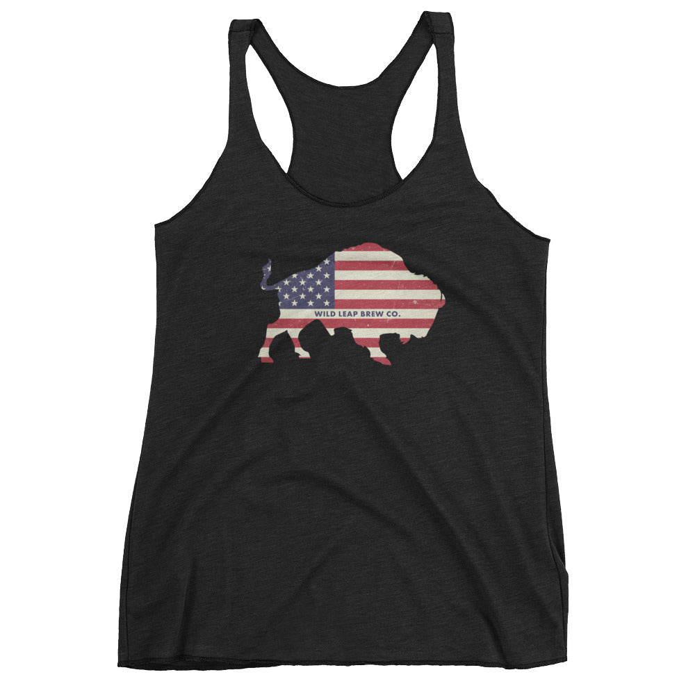 Women's Buffalo Flag Racerback Tank Women's Buffalo Flag Racerback Tank