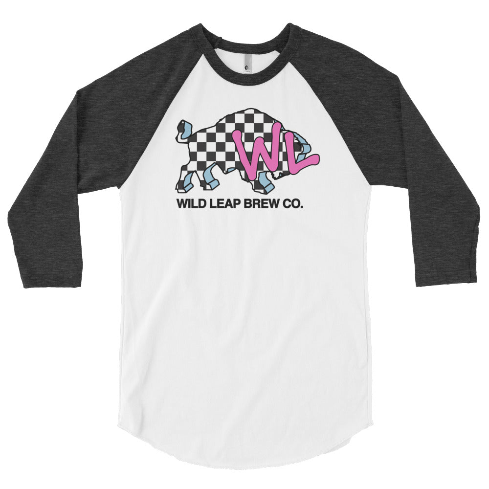 I Want My Wild Leap Checkered Raglan  I Want My Wild Leap Checkered Raglan