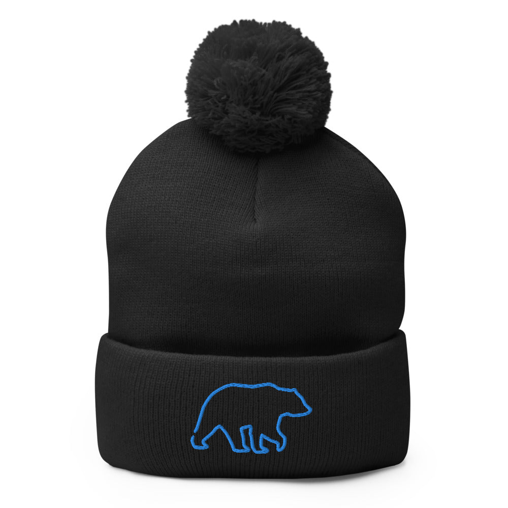 Pom-Pom Beanie - Wild Leap Vodka Bear Pom-Pom Beanie - Wild Leap Vodka Bear