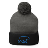 Pom-Pom Beanie - Wild Leap Vodka Bear Pom-Pom Beanie - Wild Leap Vodka Bear