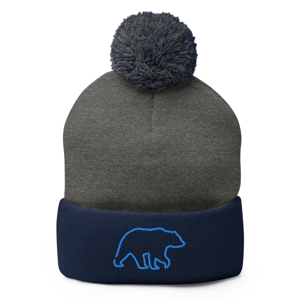 Pom-Pom Beanie - Wild Leap Vodka Bear Pom-Pom Beanie - Wild Leap Vodka Bear