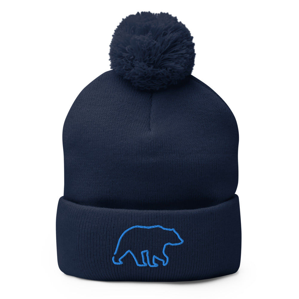 Pom-Pom Beanie - Wild Leap Vodka Bear Pom-Pom Beanie - Wild Leap Vodka Bear
