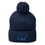 Pom-Pom Beanie - Wild Leap Vodka Bear Pom-Pom Beanie - Wild Leap Vodka Bear