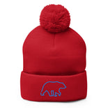 Pom-Pom Beanie - Wild Leap Vodka Bear Pom-Pom Beanie - Wild Leap Vodka Bear