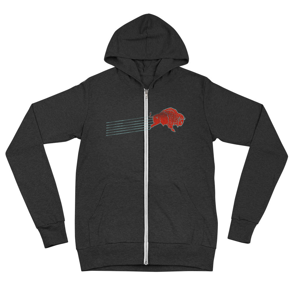 Flying Buffalo Zip Hoodie Flying Buffalo Zip Hoodie