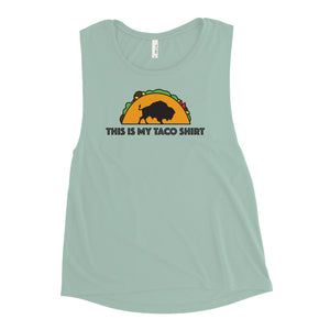 This Is My Taco Shirt - Ladies Muscle Tank