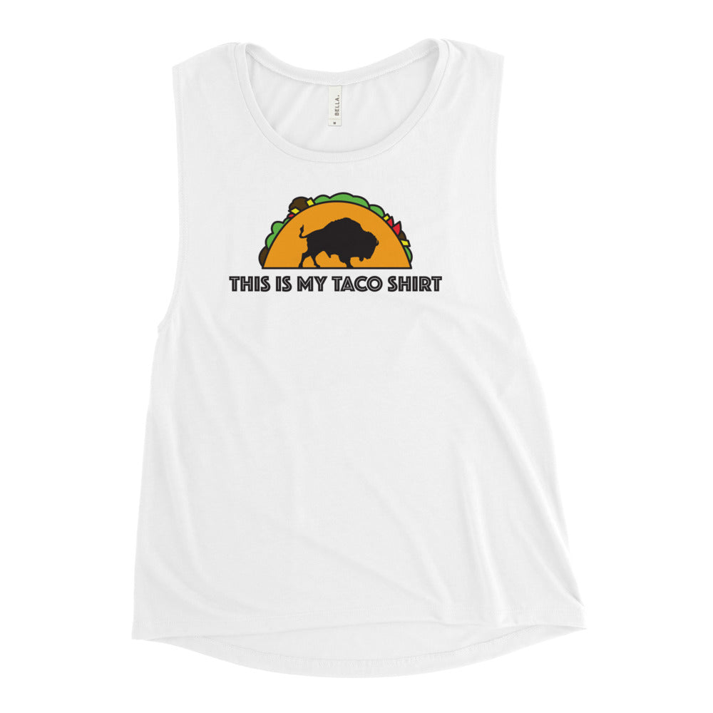 This Is My Taco Shirt - Ladies Muscle Tank
